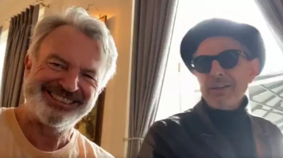 Sam Neill And Jeff Goldblum Jam Together While Filming New Jurassic Park Film