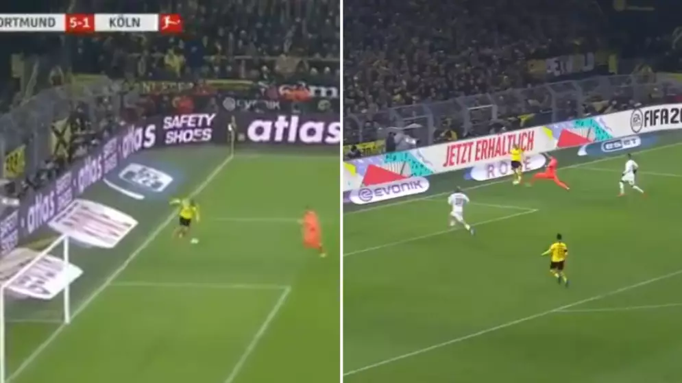 Erling Haaland Scores From 'Impossible' Angle To Continue Incredible BVB Form