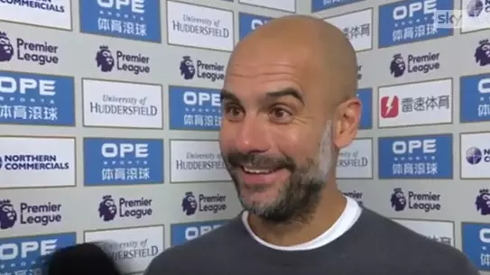 Watch: Pep Guardiola Has A Cheeky Dig At Arsene Wenger After Huddersfield Win