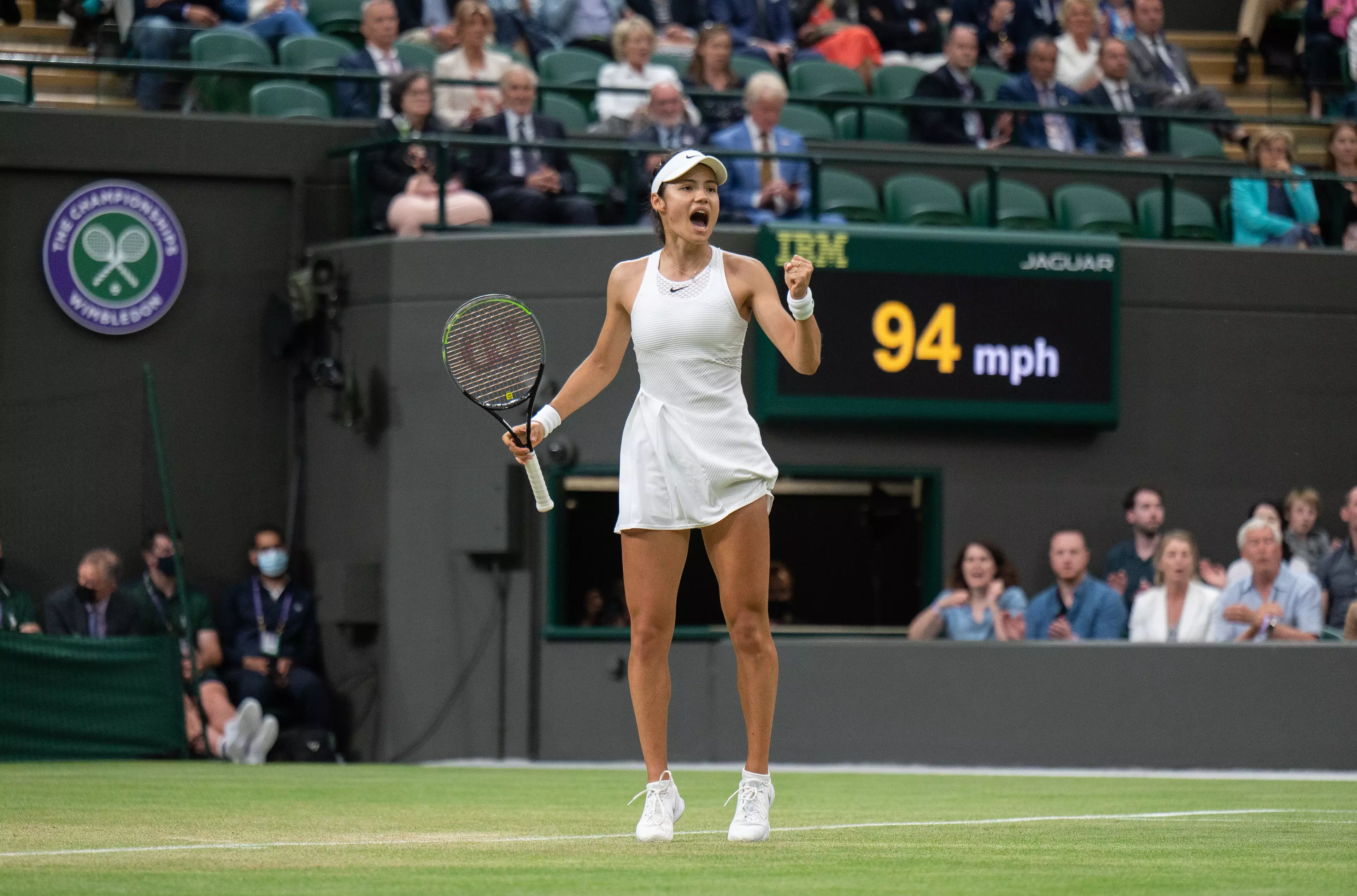 Emma Raducanu at Wimbledon (