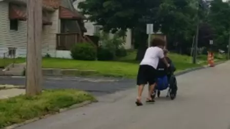 Teenager Helps Man In Wheelchair Get Home As Tornado Sirens Sound
