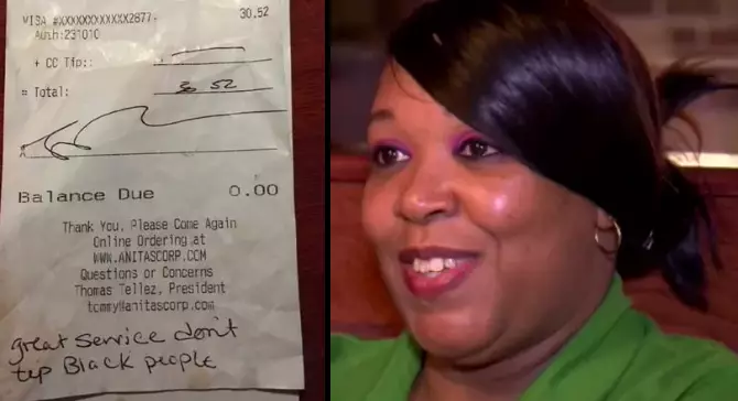 Waitress Who Was Left Racist Note By Customer Gets Overwhelming Response