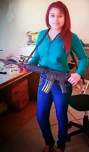 Juana, and others like her, often pose with machine guns on social media.