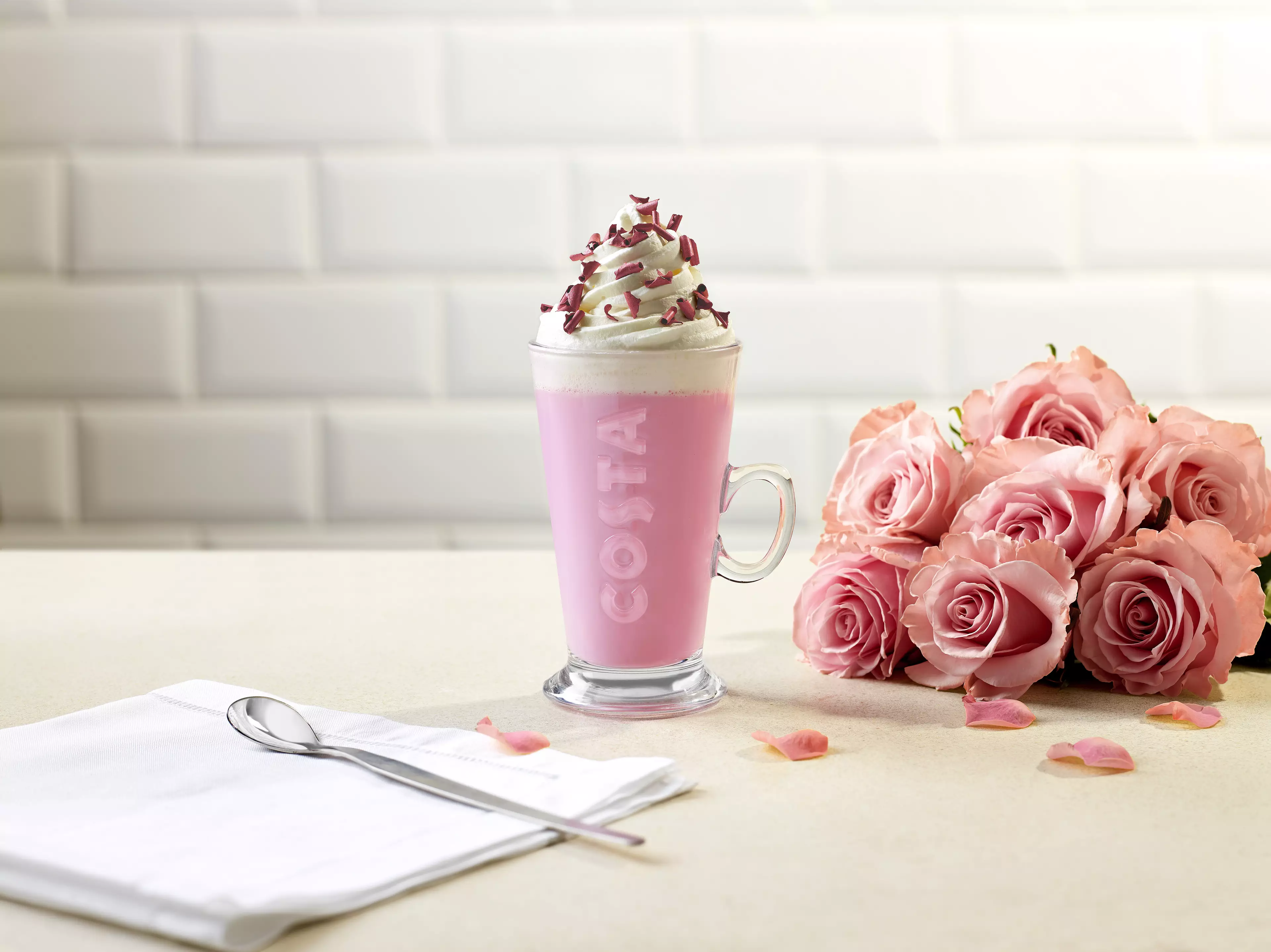 The Ruby Hot Chocolate is a pretty pink dream (