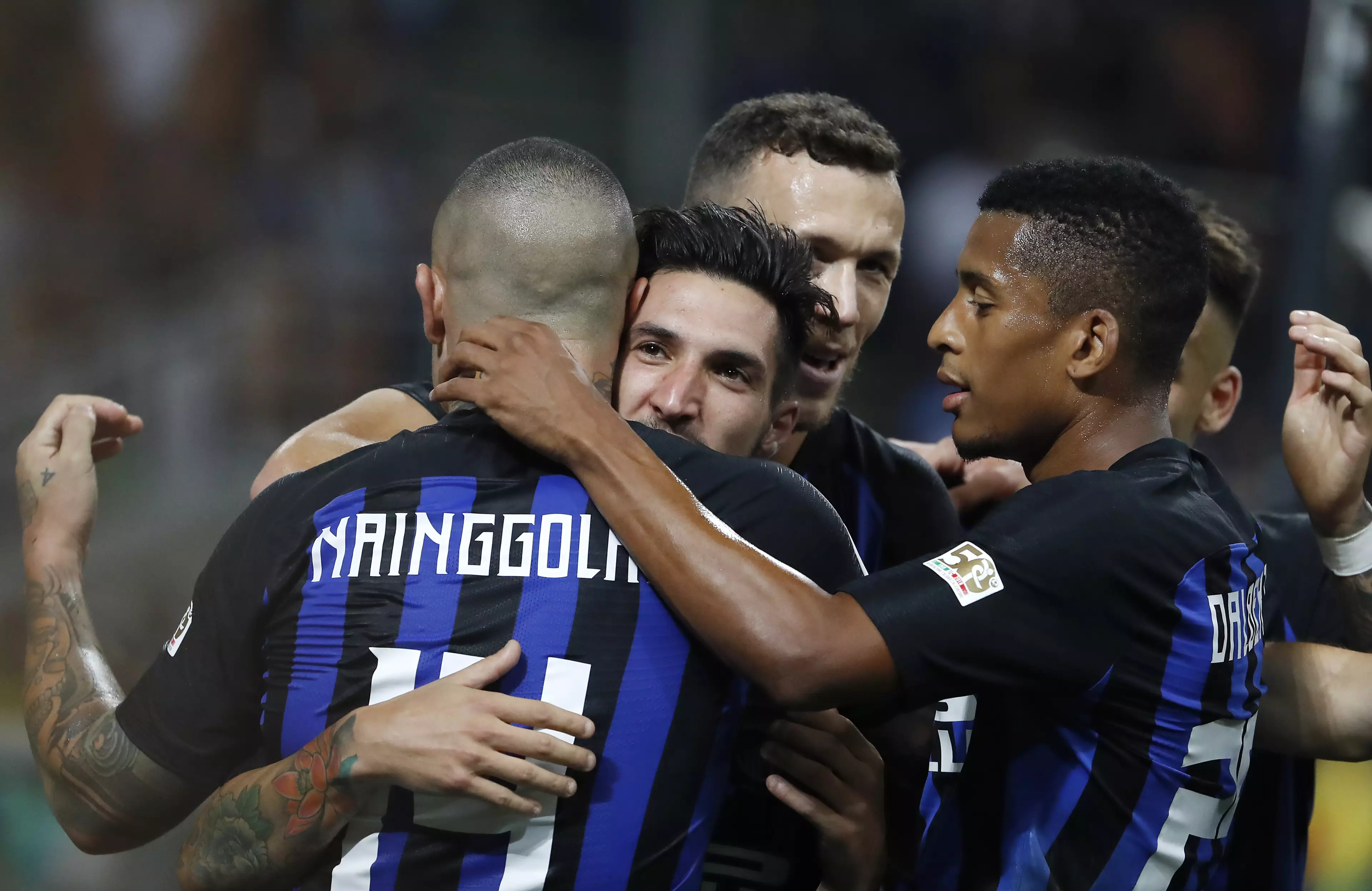 Inter Milan Players Celebrating