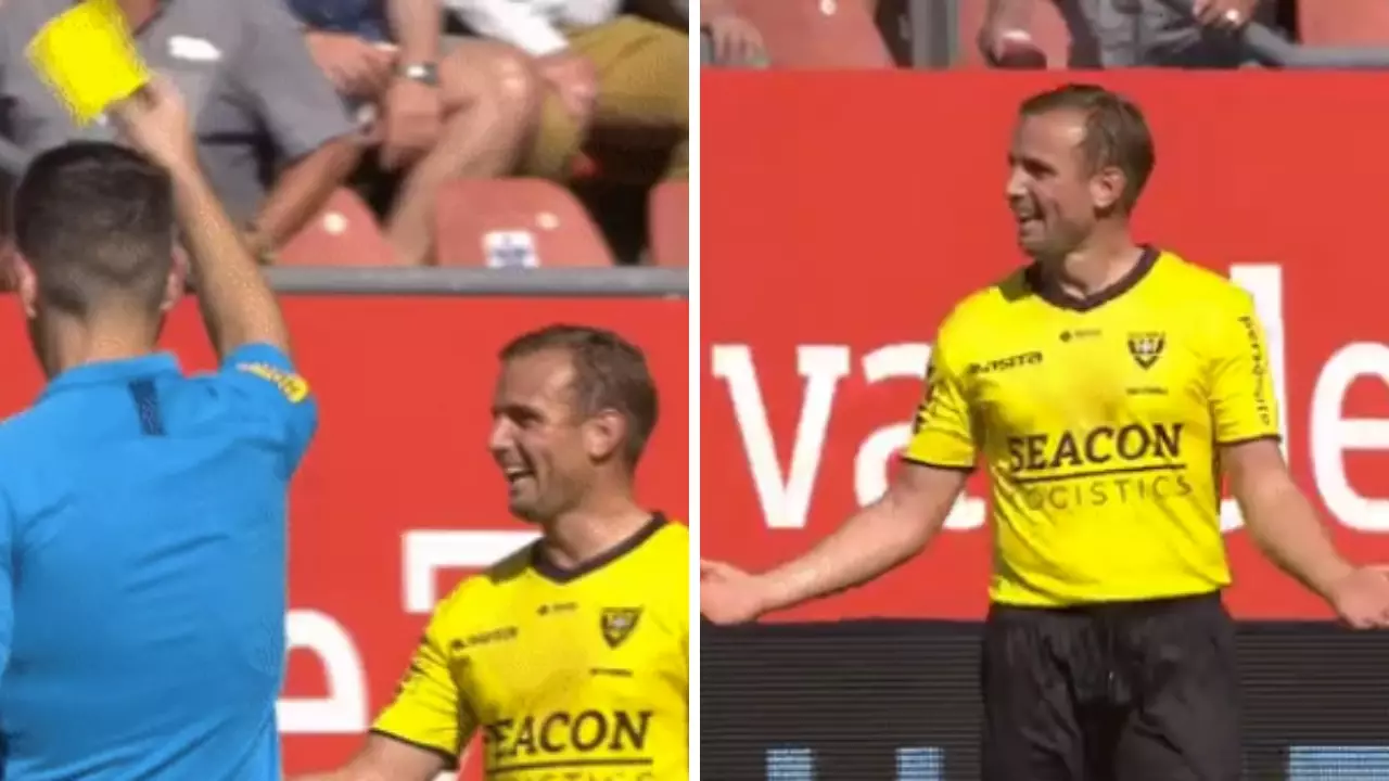 Lee Cattermole Gets Booked With First Ever Foul In The Eredivise