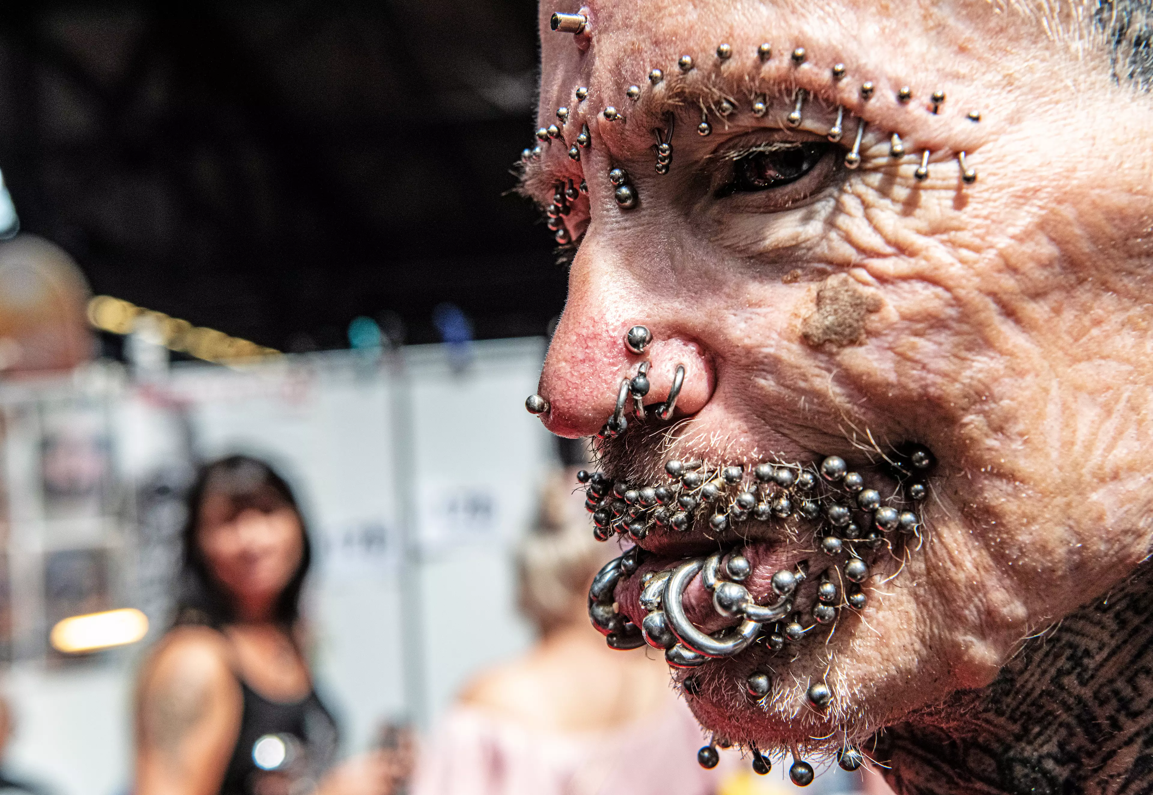 Rolf Buchholz has the world record for most pierced man, with more than 450 piercings.