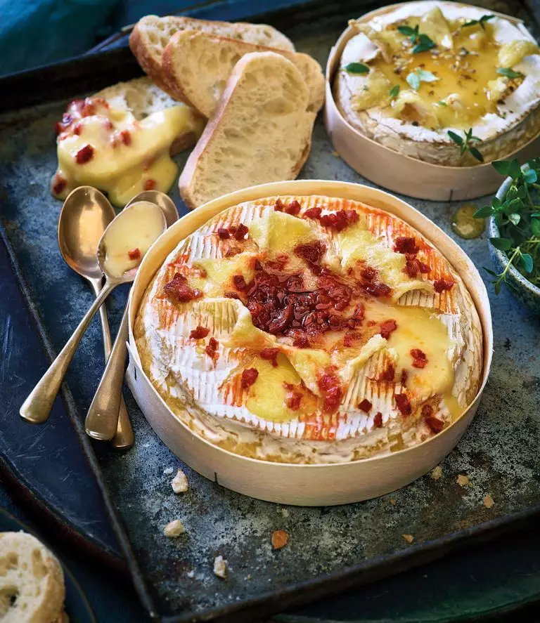 The Deluxe Large Baking Camembert is available with additions of chorizo, fig, or maple & pecan (