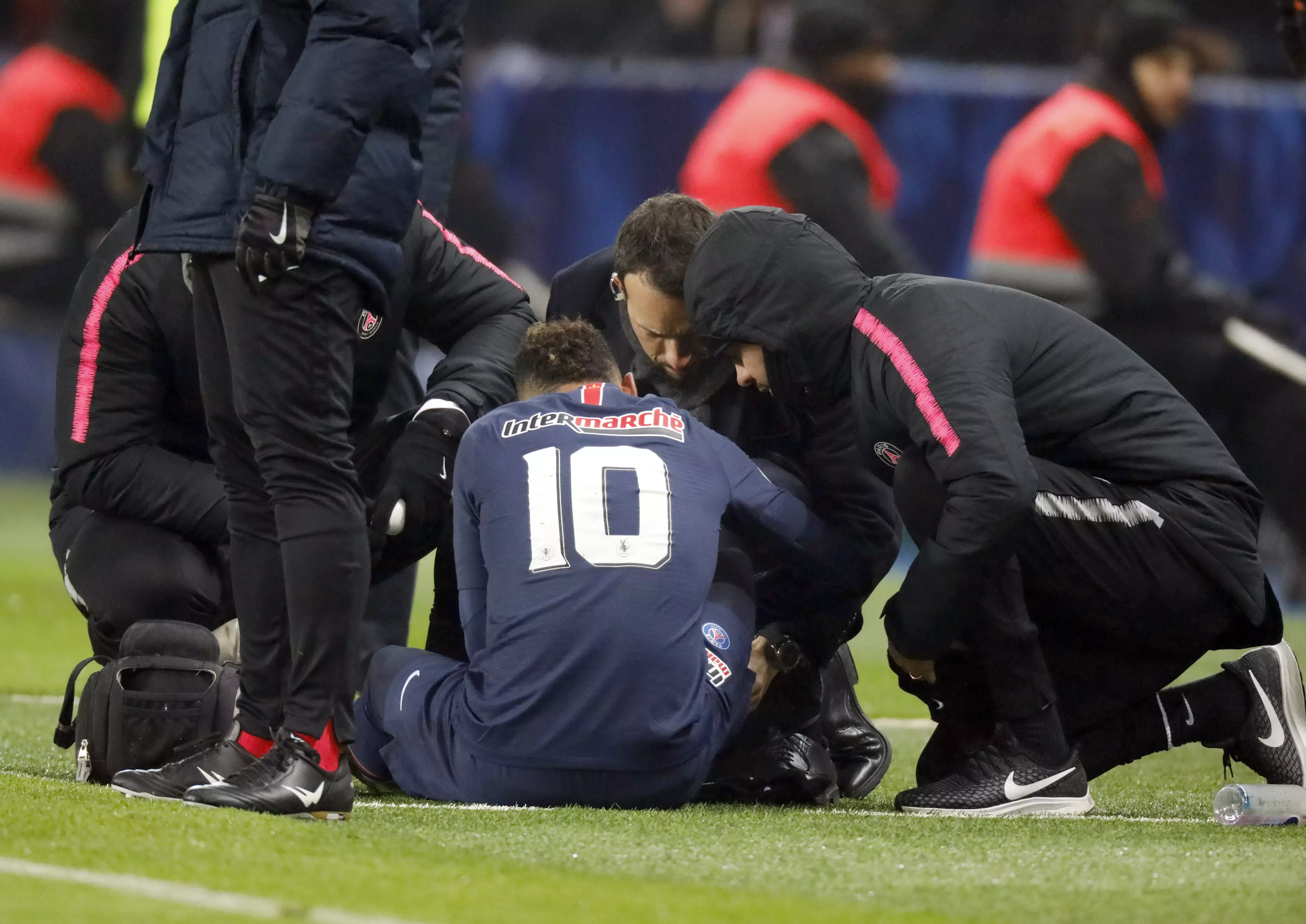 Neymar's injury is a blow to PSG. Image: PA Images