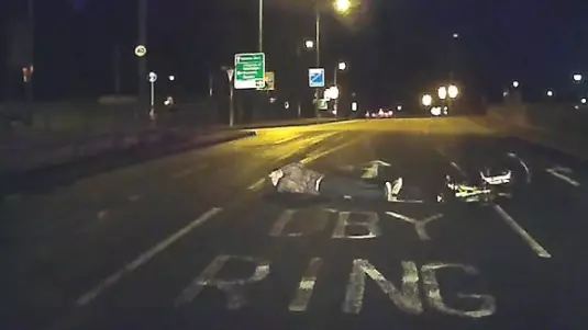 Dashcam Captures Shocking Moment Cyclist 'Pretends To Be Injured In Crash For Cash Scam'
