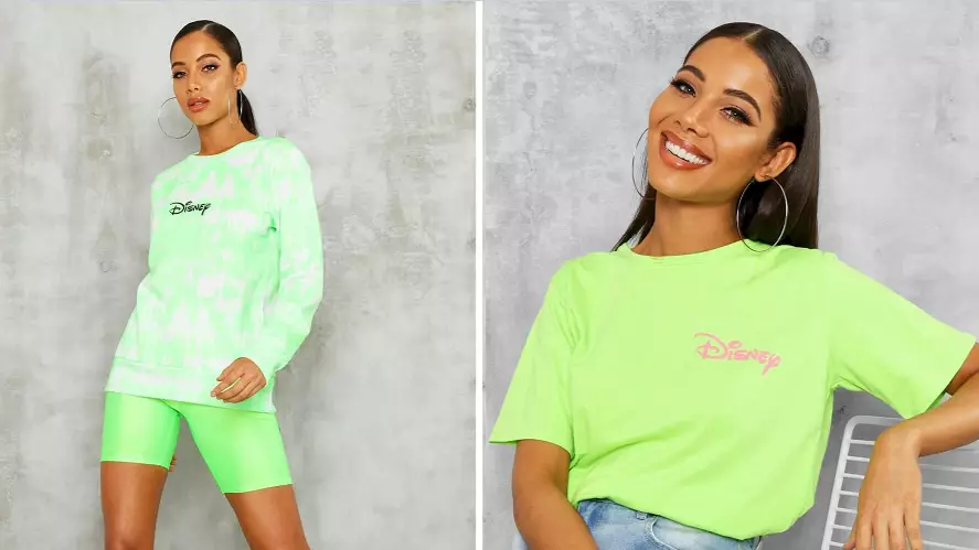 Boohoo's New Disney Collection Is On-Trend Neon 