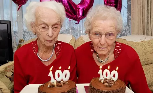 Twins Celebrate Their 100th Birthday By Going The Pub 