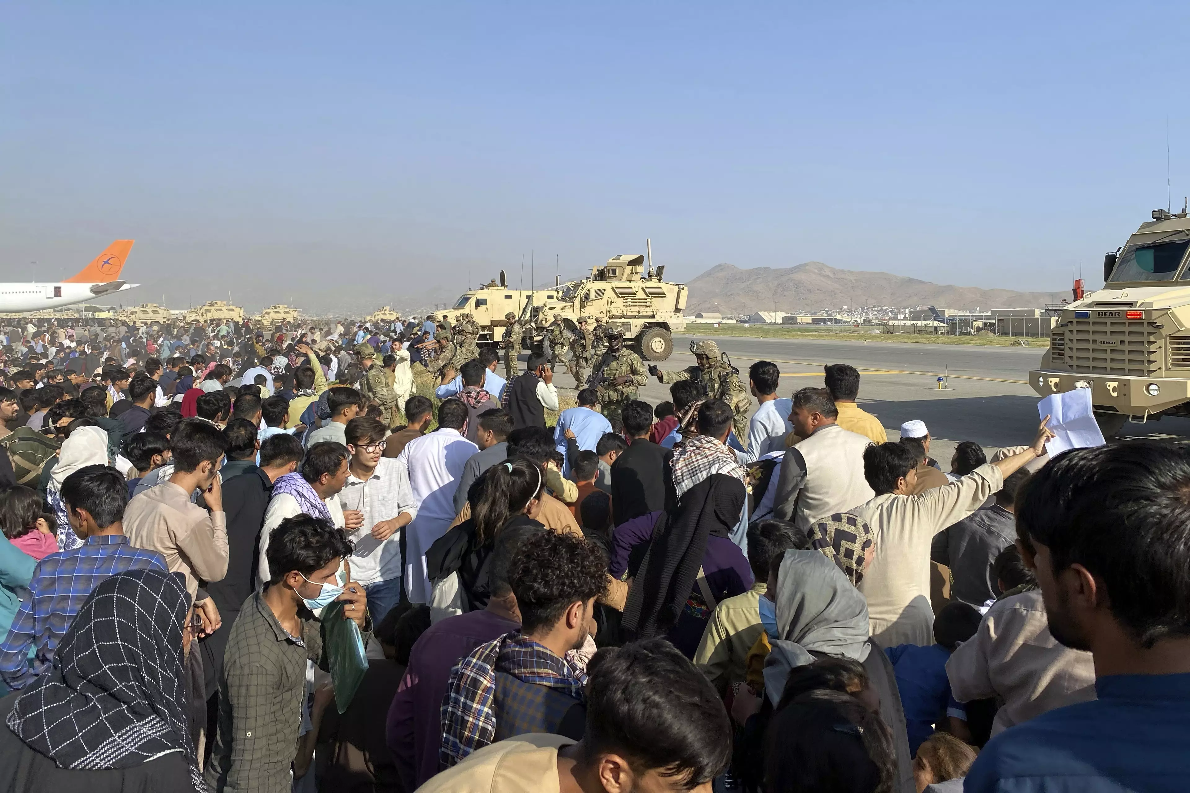 Citizens have made desperate attempts to flee Afghanistan.