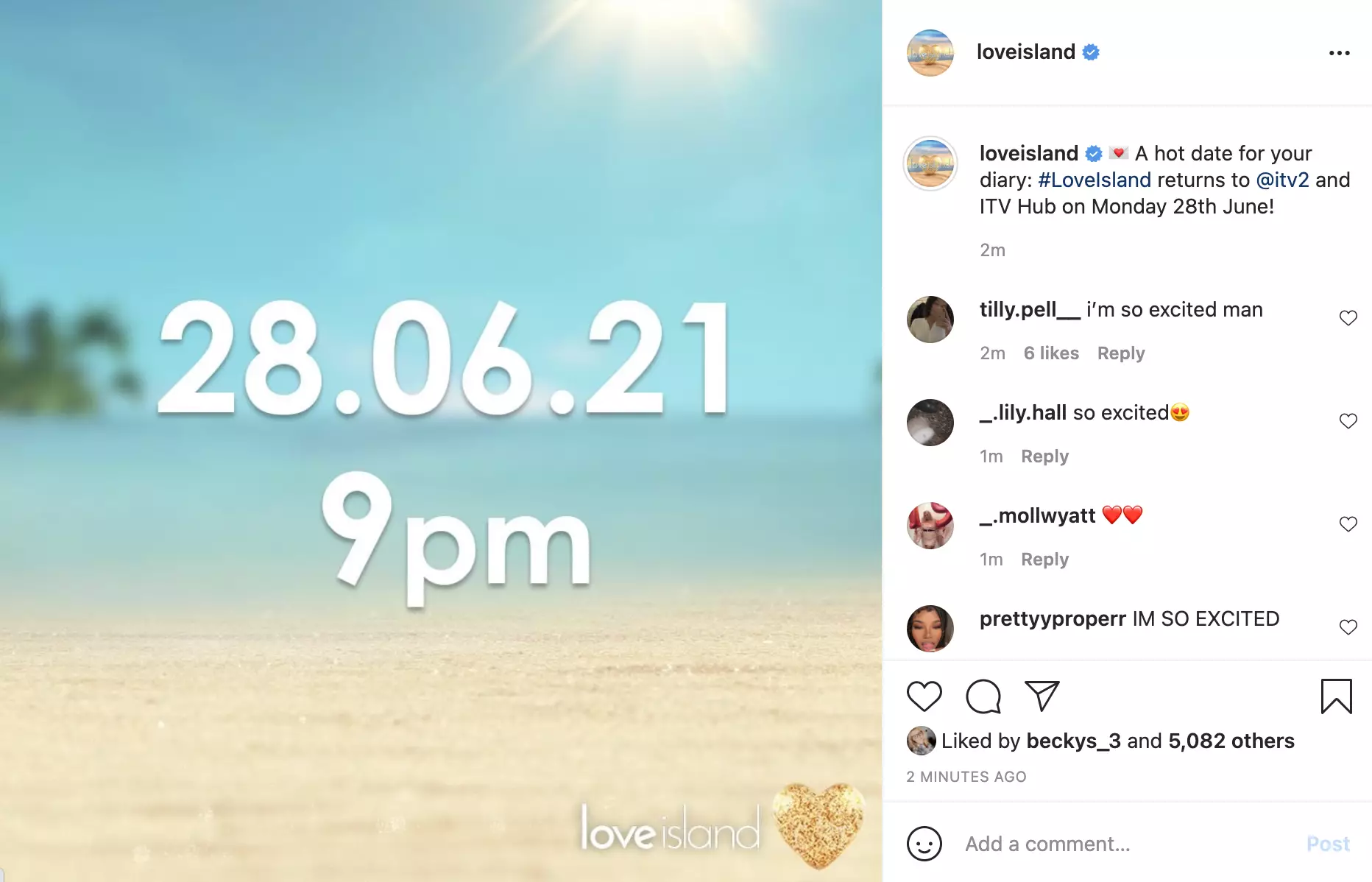 Love Island start date confirmed (