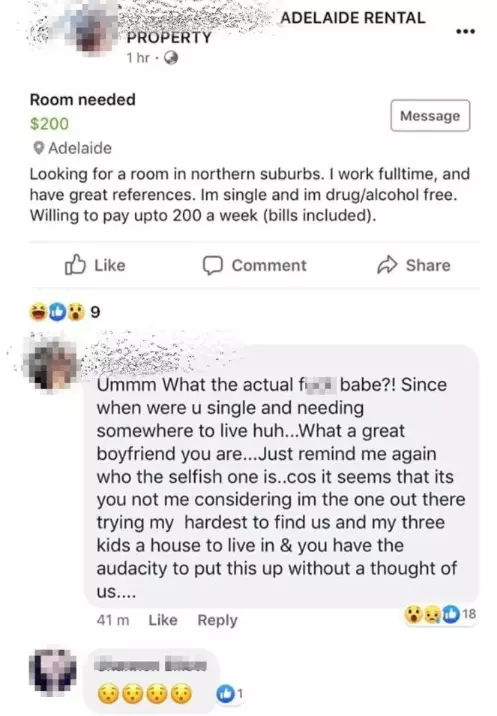 The 'single' lad's girlfriend wasn't pleased with his post.
