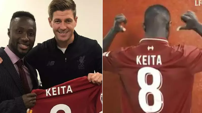Naby Keita Was Handed The Number 8 Shirt By Steven Gerrard