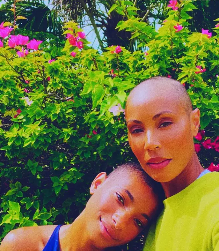 Jada Pinkett-Smith with daughter Willow (