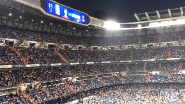 Real Madrid Fans Cheer Kostas Manolas' Name Before Kick-Off After His Goal Against Barcelona