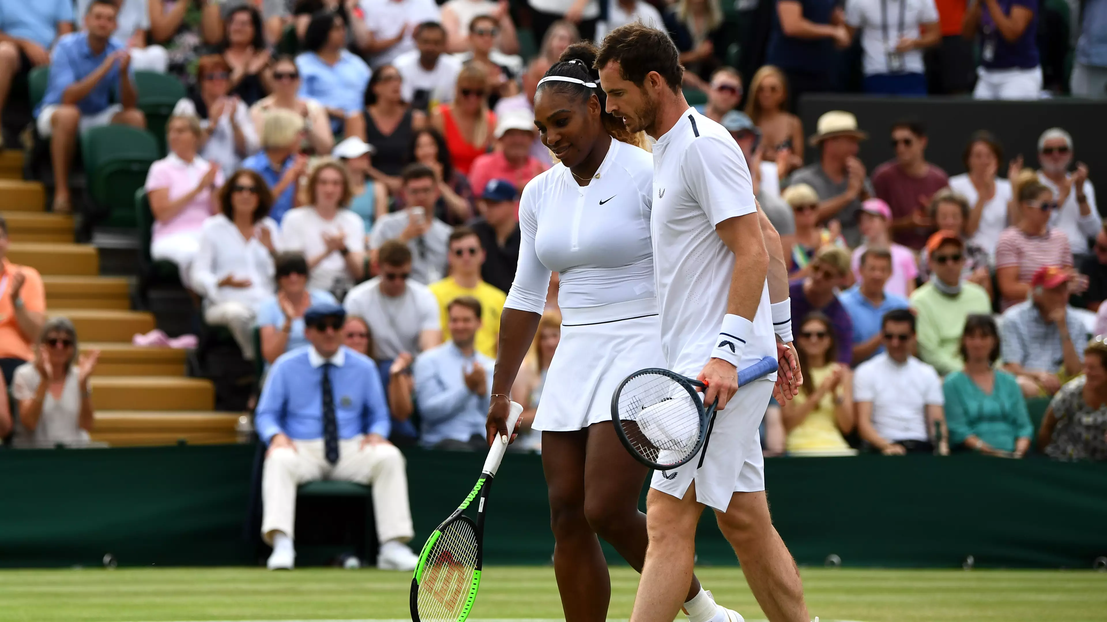 Serena Williams And Andy Murray Eliminated From Wimbledon Mixed Doubles
