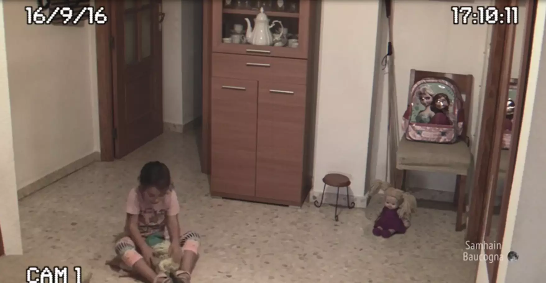 Security Camera Captures Possessed Doll On Tape