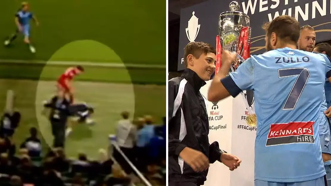 Ball-Boy Tackled By Adelaide United Player In Extra-Time, Gets Sent Off And Sparks Mass Brawl 