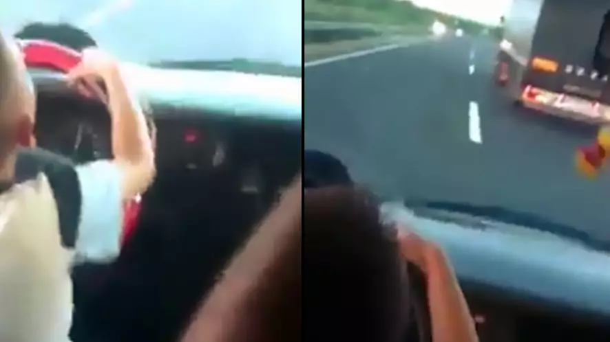 Eight-Year-Old Boy Drives Down Motorway At 75mph As Adults Shout 'Overtake'