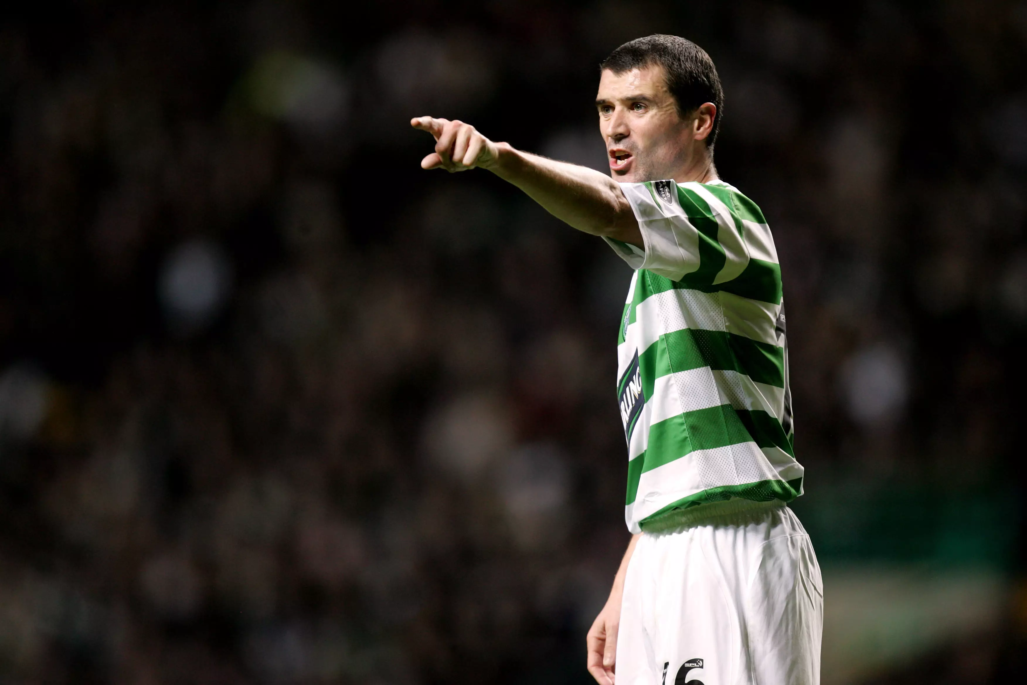 Roy Keane playing for Celtic