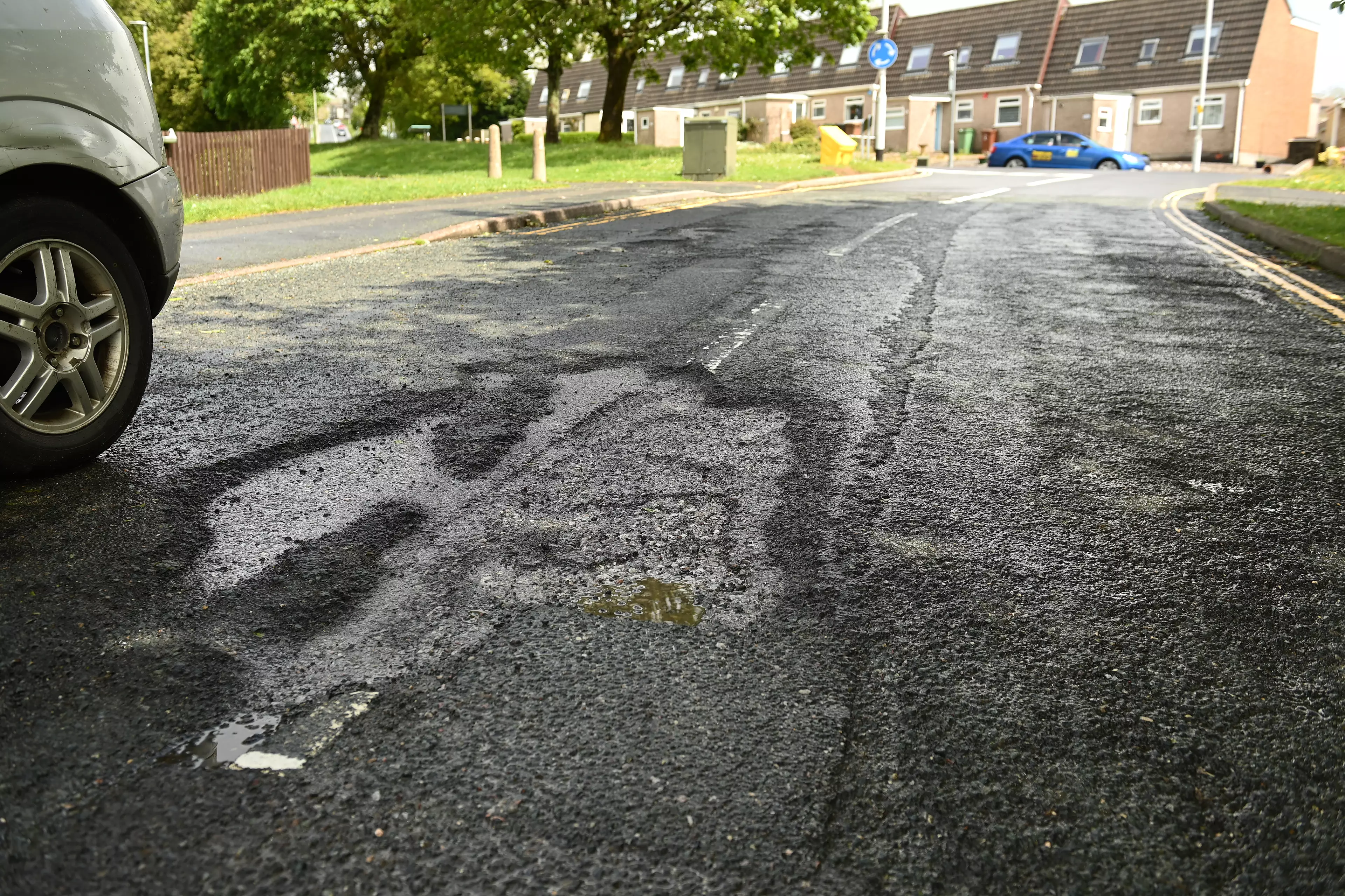 Plymouth Council said no potholes in Penrith Gardens required immediate repair.