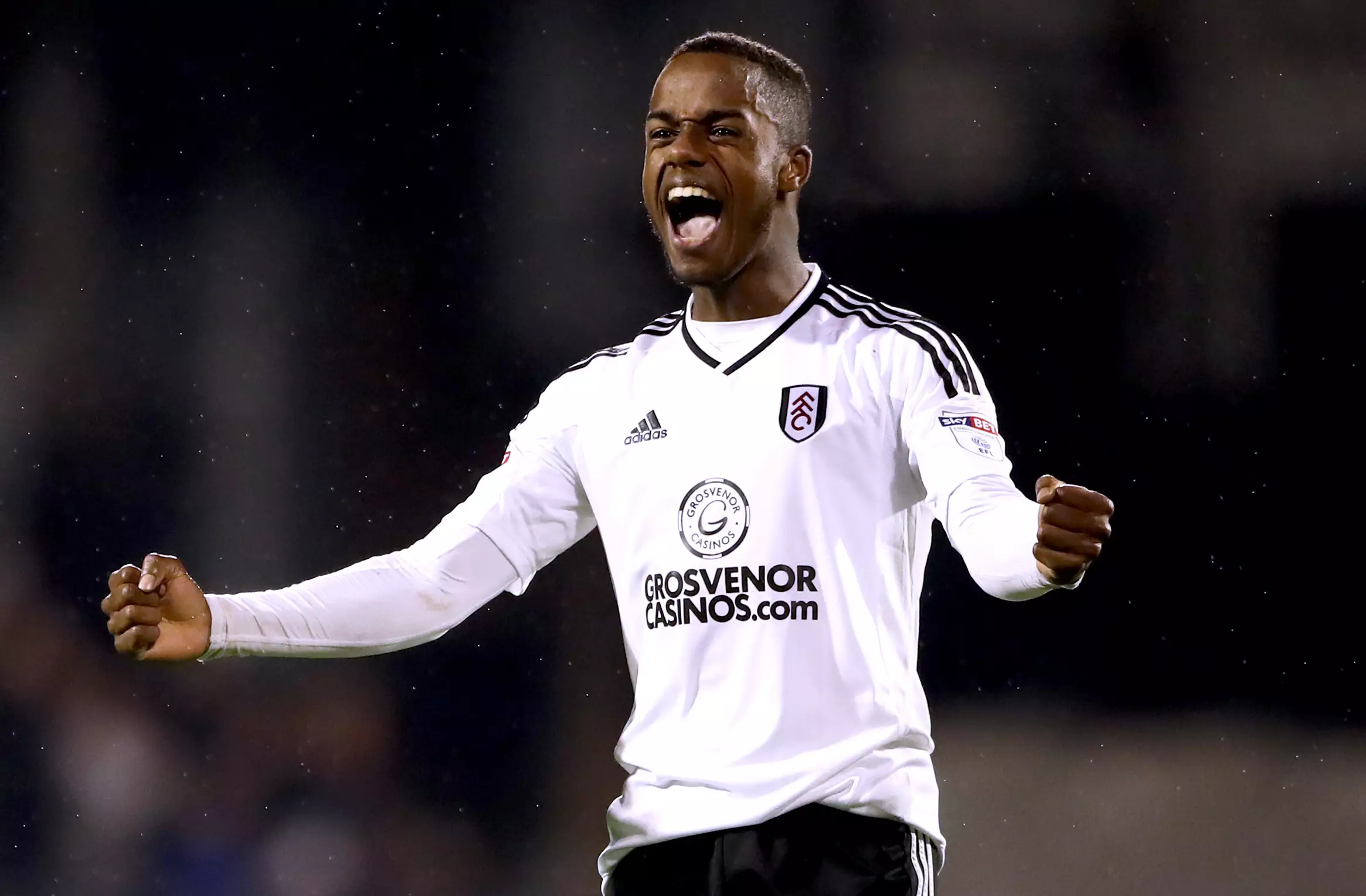 Sessegnon celebrates scoring a goal for Fulham. Image: PA