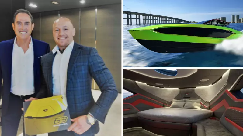 Take A Look Inside Conor McGregor's New £2.7 Million Luxury Lamborghini Yacht 