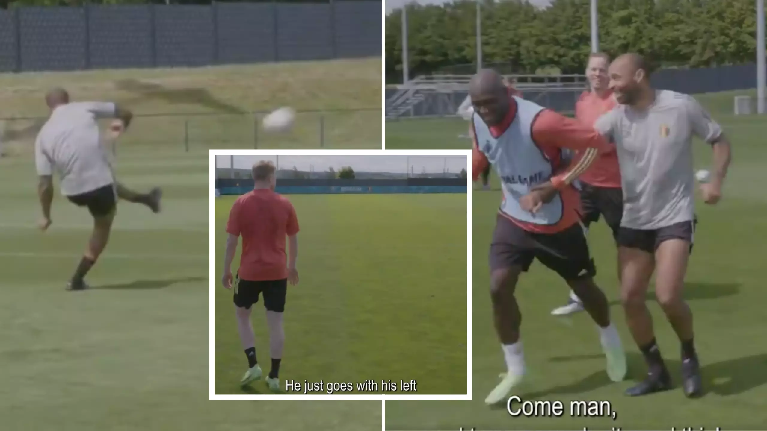 Thierry Henry Rolls Back The Years With Trademark Free-Kick In Belgium Training, Leaves Lukaku & De Bruyne Stunned