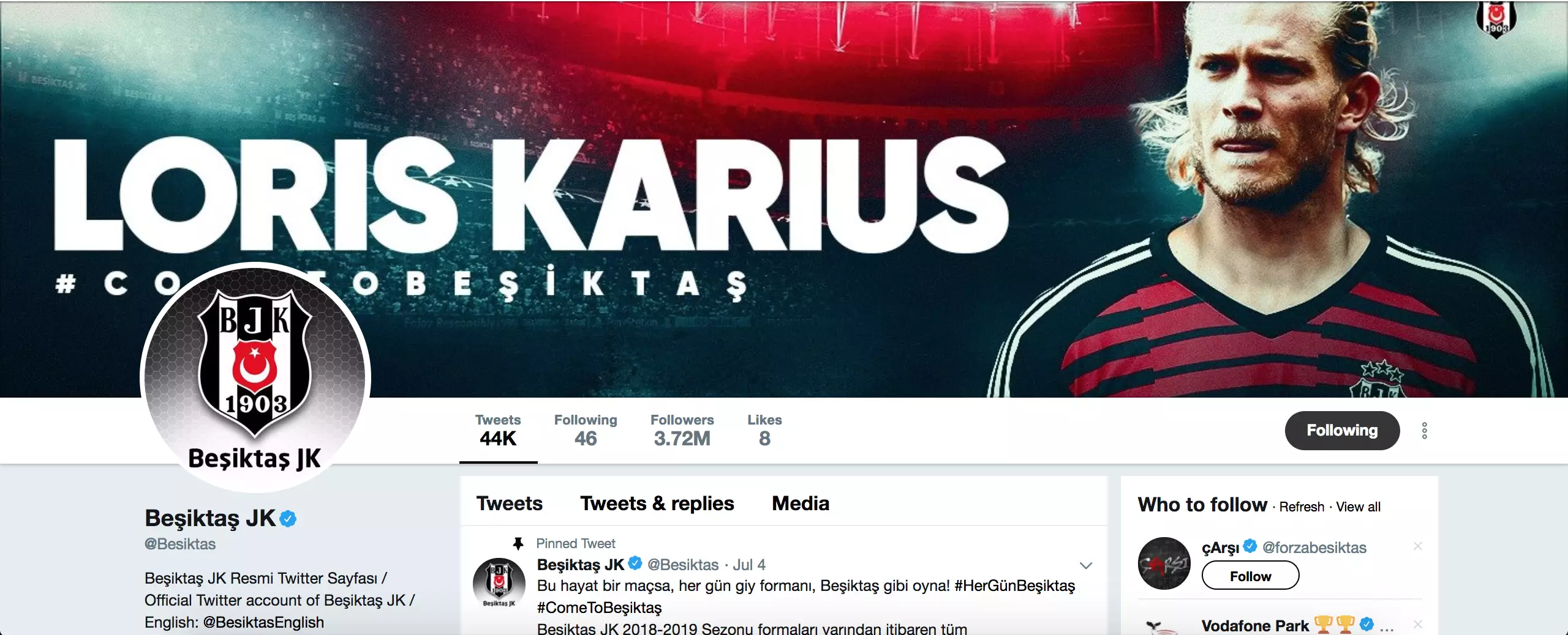 Karius to Besiktas is on the near horizon. Image: Twitter