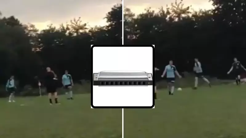 Sunday League Ref Forgot His Whistle So Used A Harmonica Instead