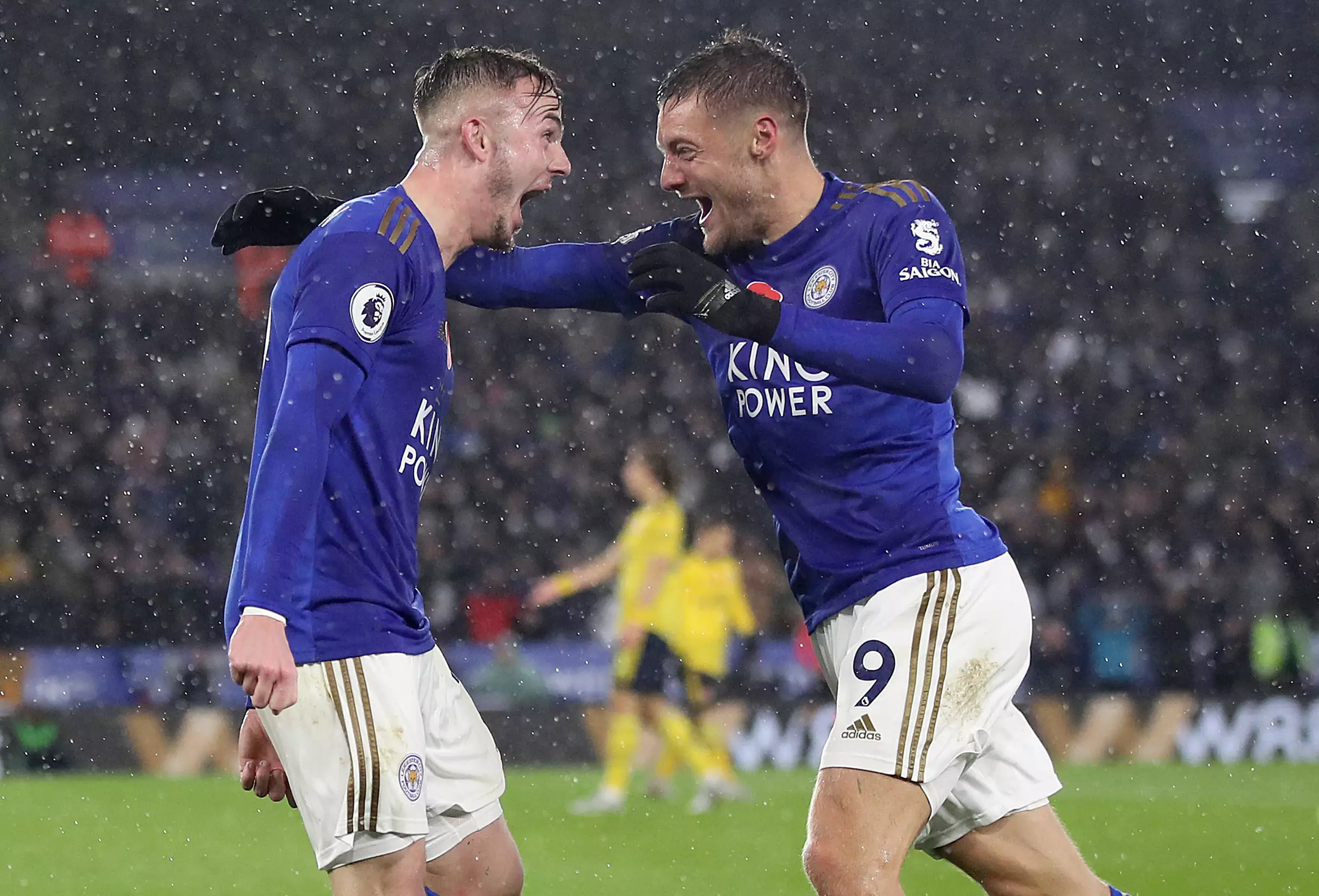James Maddison scored the second in a routine win for Leicester