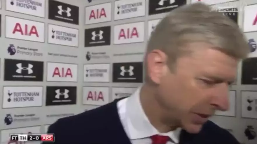 WATCH: Arsene Wenger Storms Out Of Post Match Interview