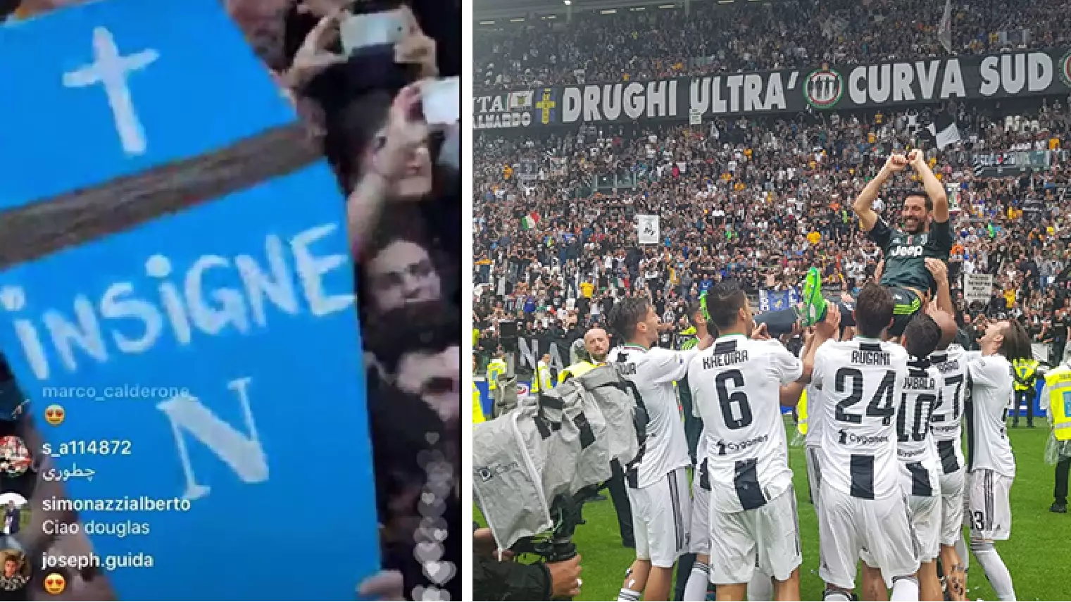 Napoli Are Fuming With Banner Seen In Juventus Title Celebrations