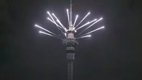 Fireworks Light Up New Zealand Skies As The Country Welcomes In New Year