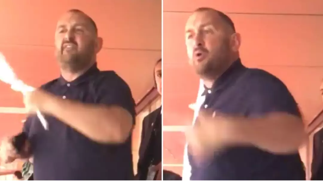 Manchester City Fan Bursts Into Press Box And Complains About Media Favouring Mohamed Salah