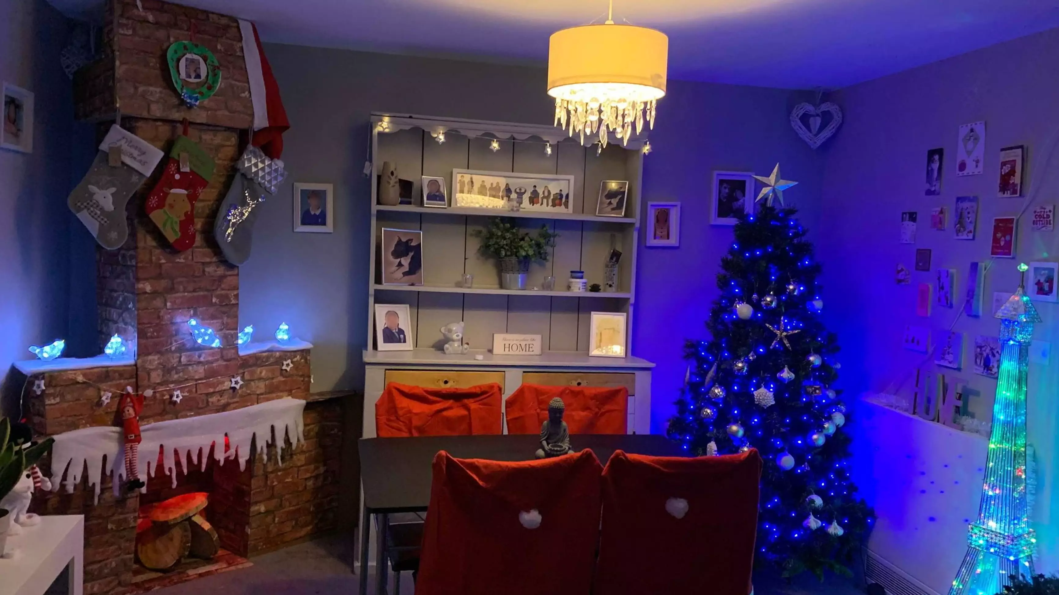 Mum Creates Amazing DIY Fireplace So Santa Can Drop Off Presents