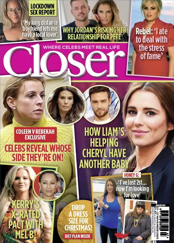 Honey's interview appears in the latest issue of Closer magazine (