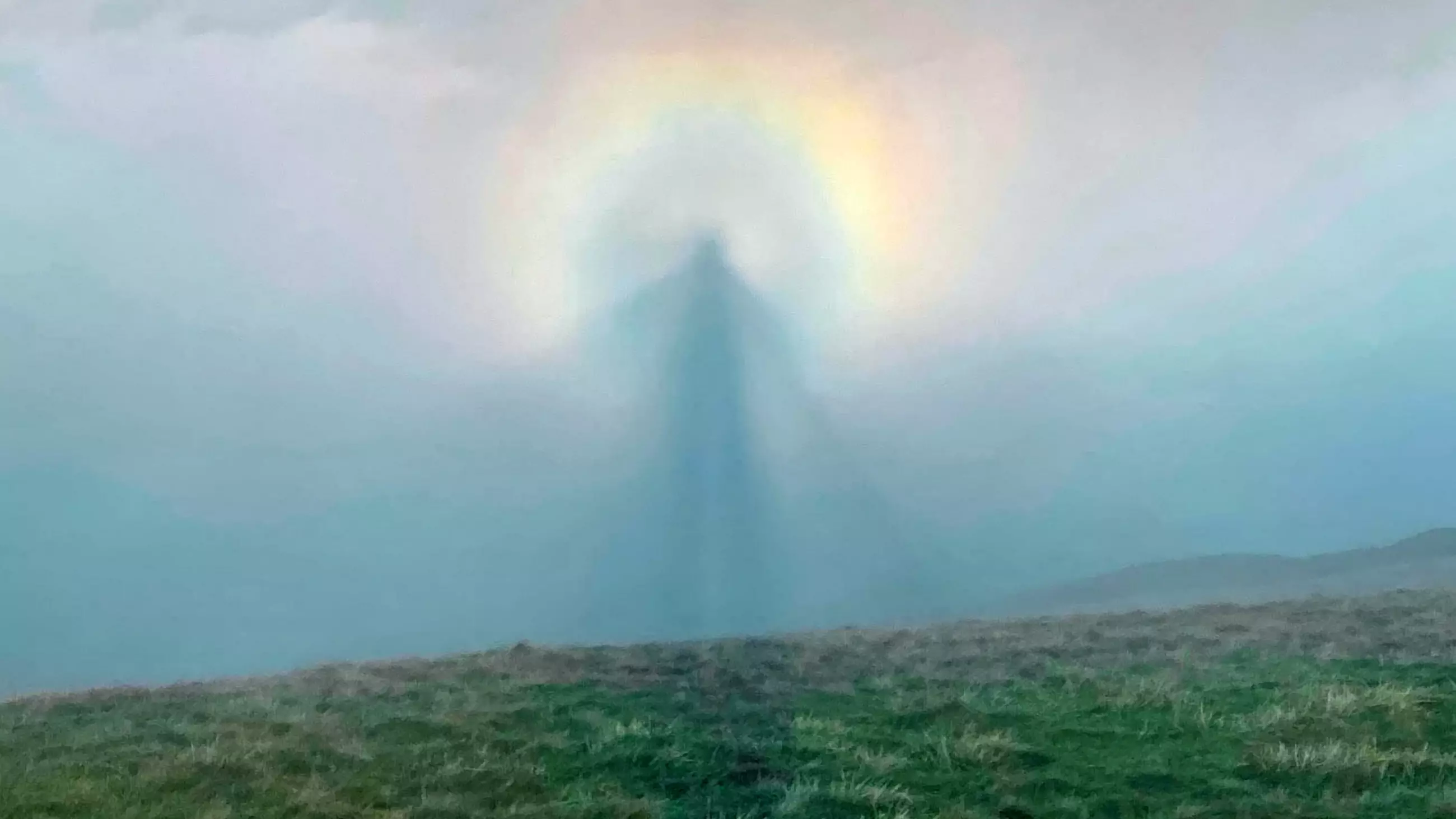 Hiker Captures Rare Phenomenon That Looks Like An Angel In The Clouds