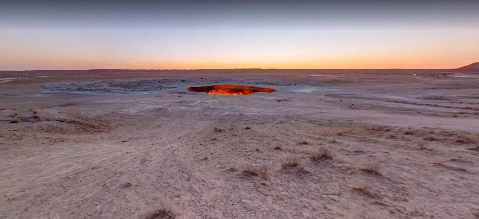 The 'Door to Hell' gas crater.