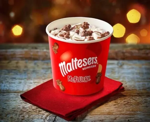 The Christmas Malteser McFlurry has been removed from the menu. (