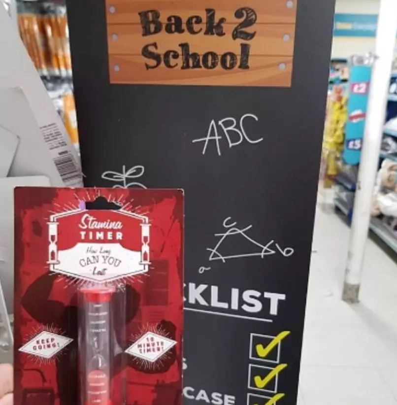 Parents aren't best impressed with Poundland's placement of these sex timers.