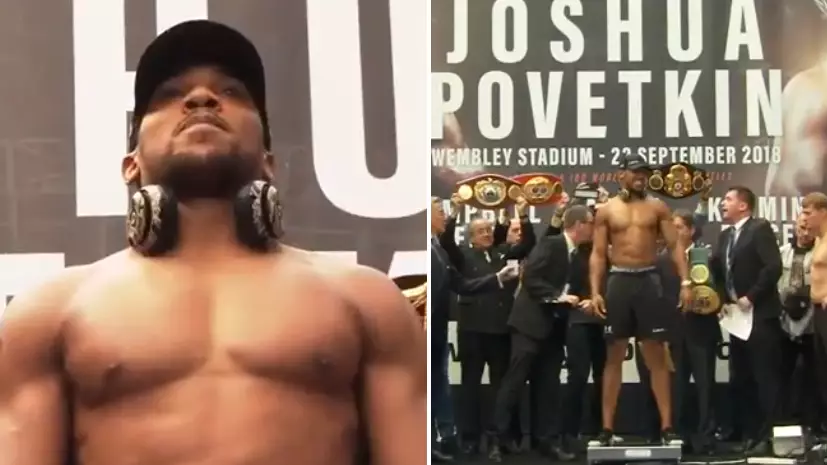 Anthony Joshua Weighs Nearly Two Stone More Than Alexander Povetkin 