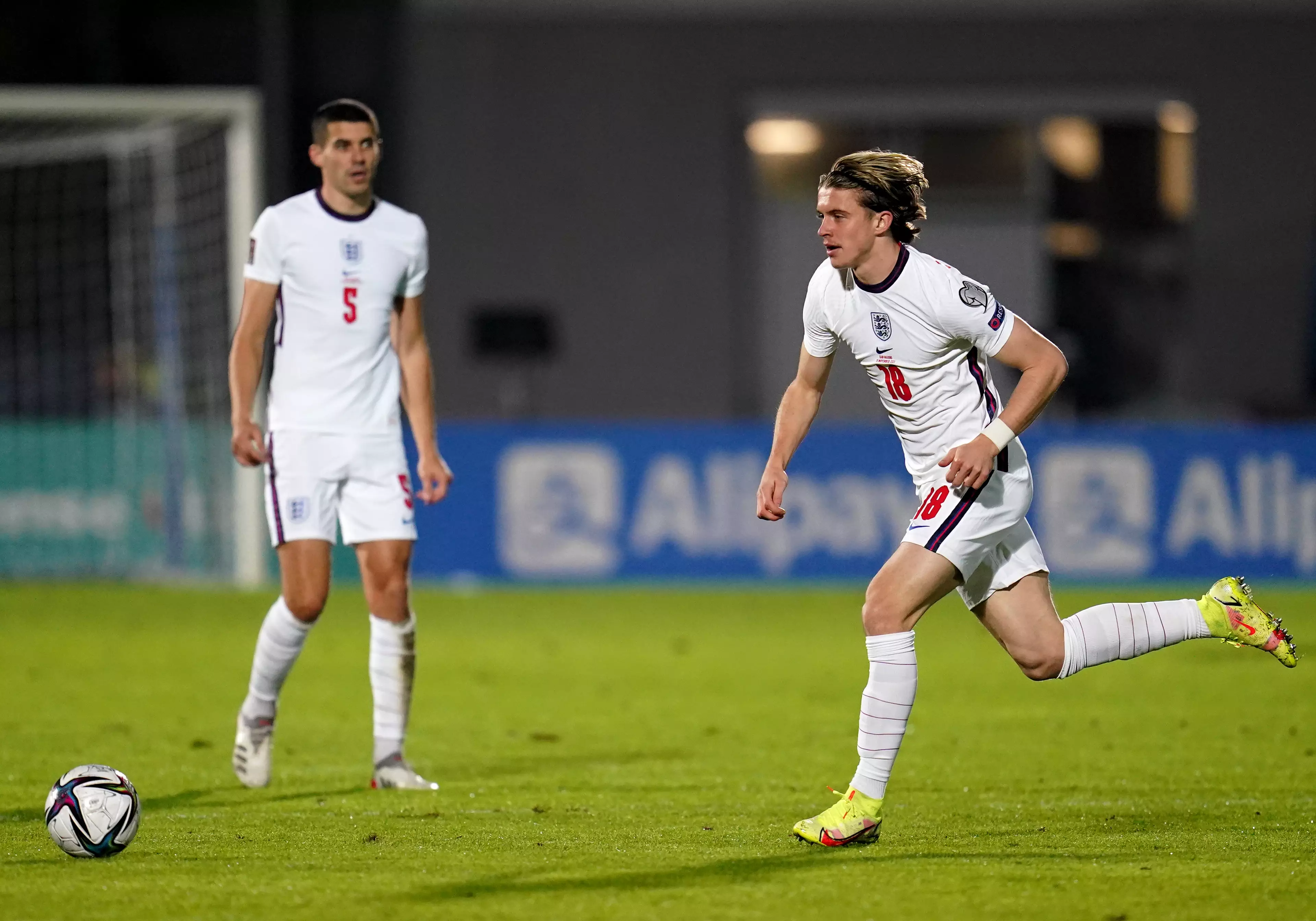 PA: Conor Gallagher in action on his England debut.