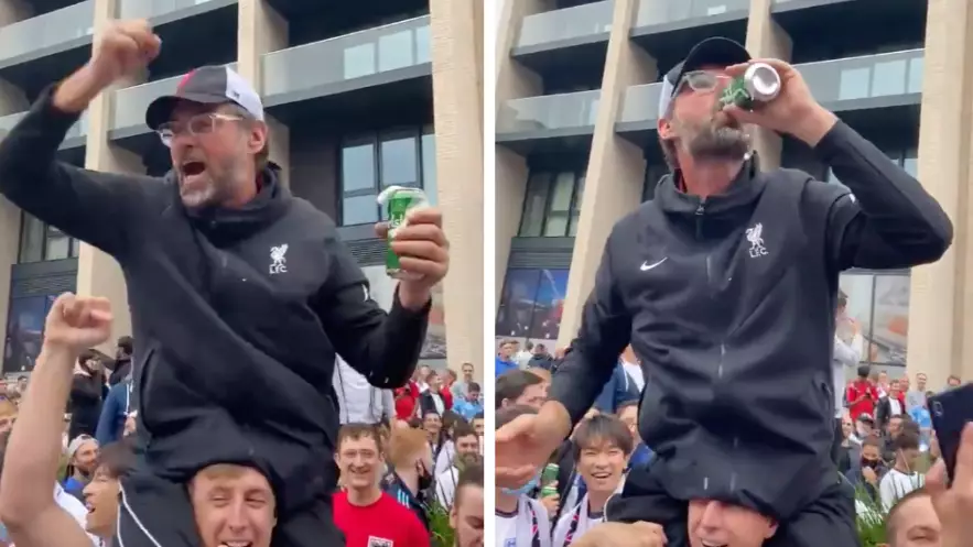 'Jurgen Klopp' Sings 'It's Coming Home' While Celebrating With England Fans