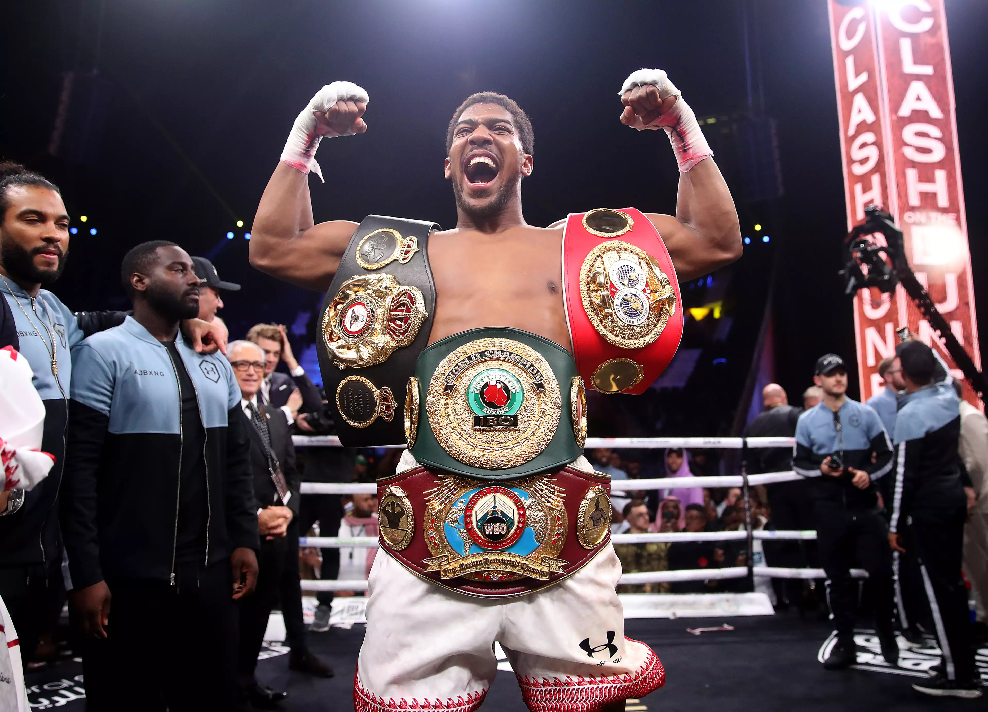 AJ stopped Kubrat Pulev in December last year to defend his WBO, WBA and IBF titles