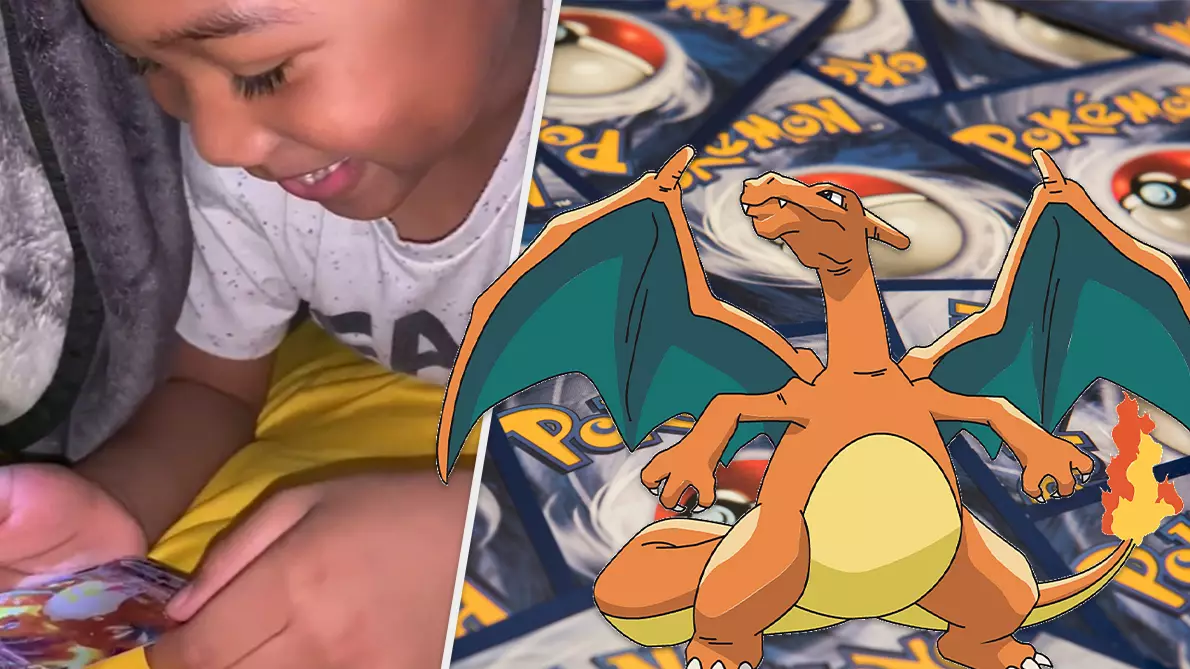 Young Pokémon Fan Opens His First Shiny Charizard And Screams With Delight 