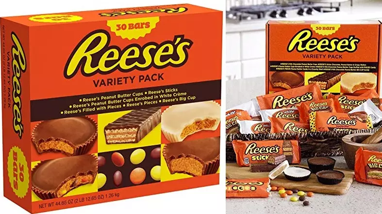 You Can Now Buy A 30-Bar Variety Pack Of Reese's Treats
